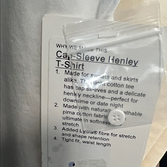 lululemon athletica Classic White Short Sleeve Top - Picture 3 of 3